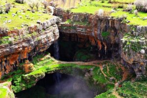 Aaqoura Lakes - Baatara Waterfall - Batroun - Baatara Gorge Waterfall: The 255-Meter Drop and the Seasonal Reality