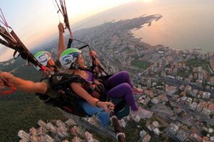 Paragliding activity in Lebanon - The pre-flight reality: short time, big feeling, and a pilot doing the steering