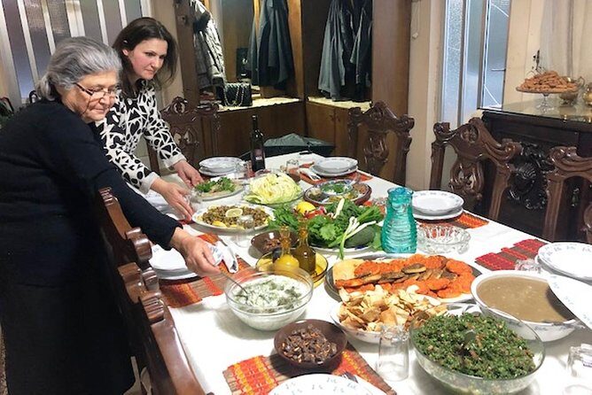 Private Lebanese Cooking Class in Beirut with Amal + Transfers - Lunch right at the family table with drinks